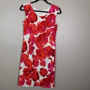 Maggy L Empire Sleeveless Faux Wrap Dress Size 8